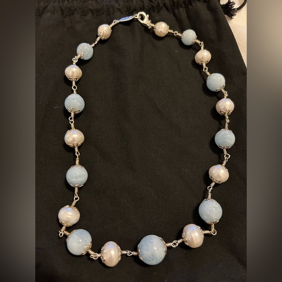 Jewelry - Aquamarine Cabachon Necklace
